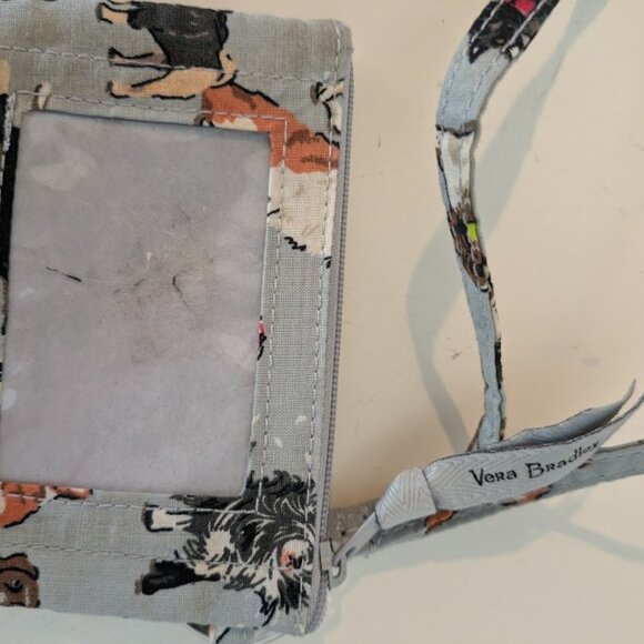 Vera Bradley Best in Show Zip ID Pouch with Breakaway Lanyard - Picture 5 of 6